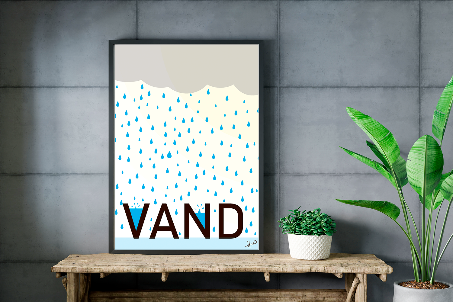 A3 poster: Vand - - LangeBro